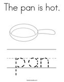 The pan is hot Coloring Page