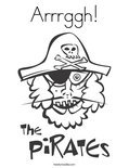 Arrrggh!Coloring Page