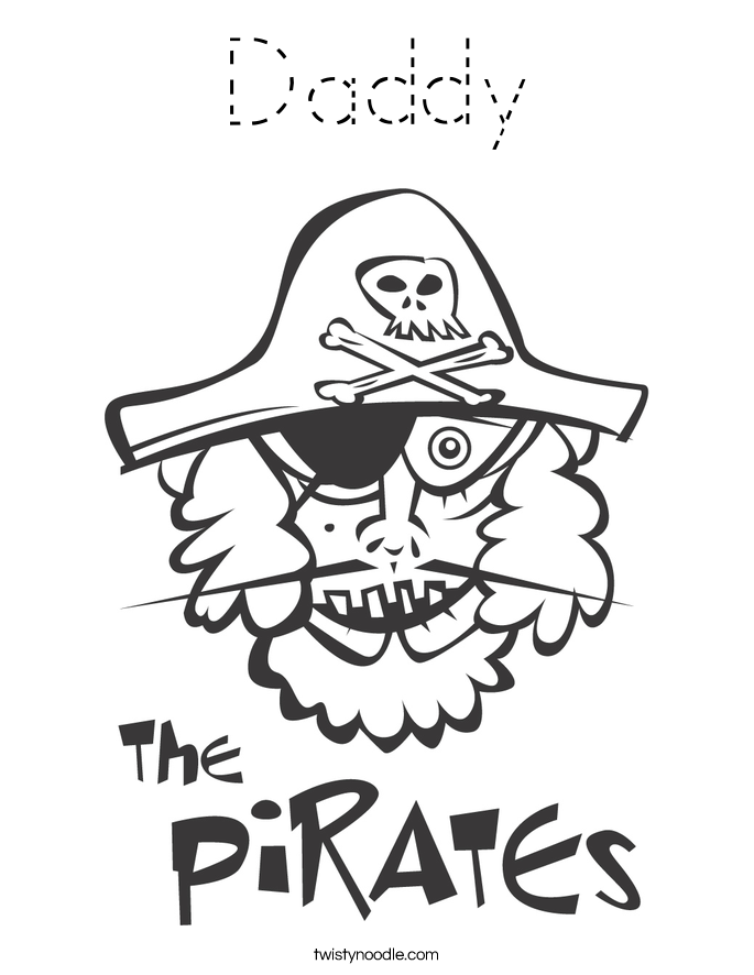 Daddy Coloring Page