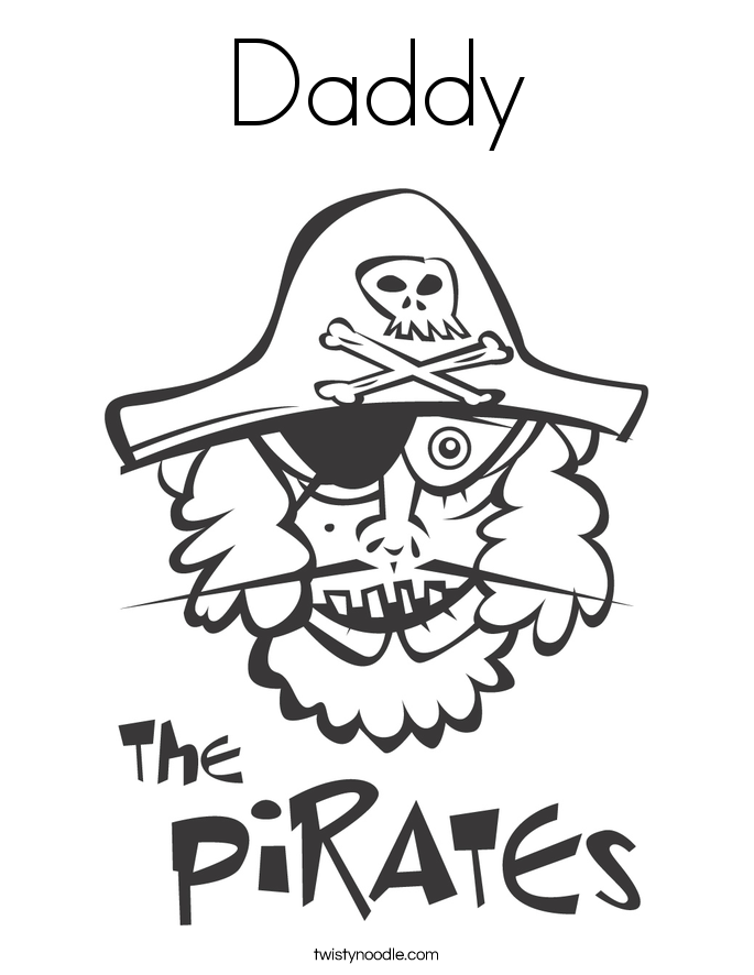 Daddy Coloring Page