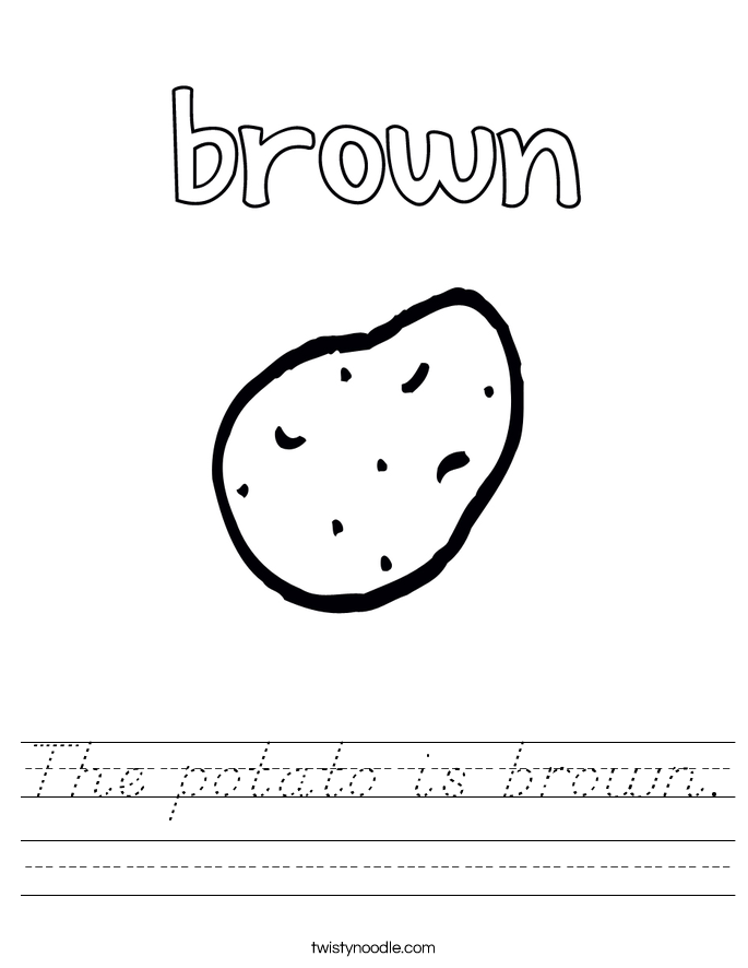 the-potato-is-brown-worksheet-d-nealian-twisty-noodle