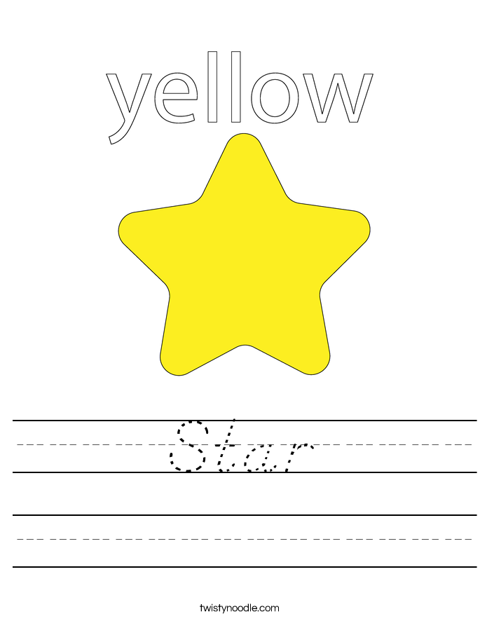 Star Worksheet