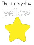 The star is yellow.Coloring Page