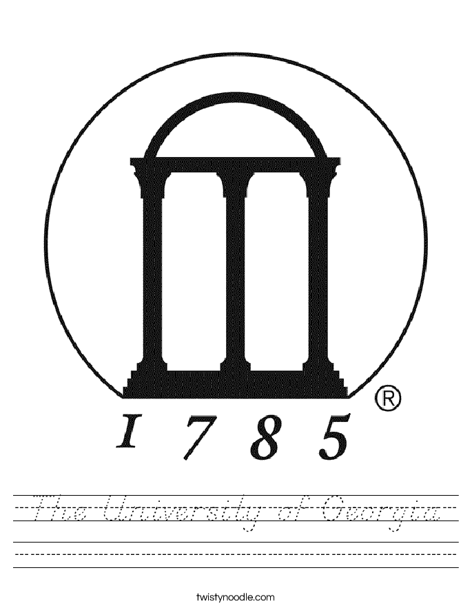 The University of Georgia Worksheet