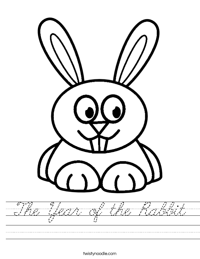 The Year of the Rabbit Worksheet