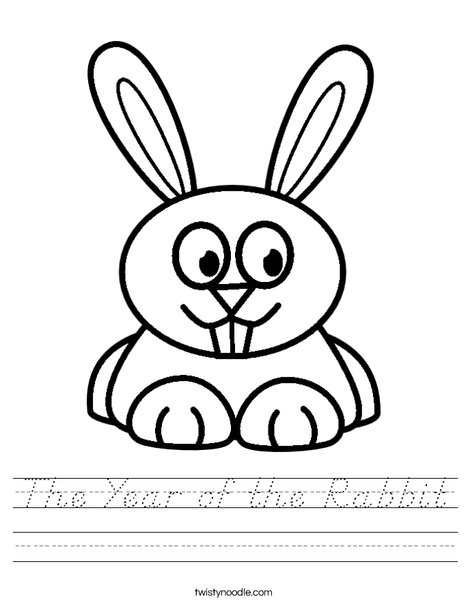 The Year of the Rabbit Worksheet