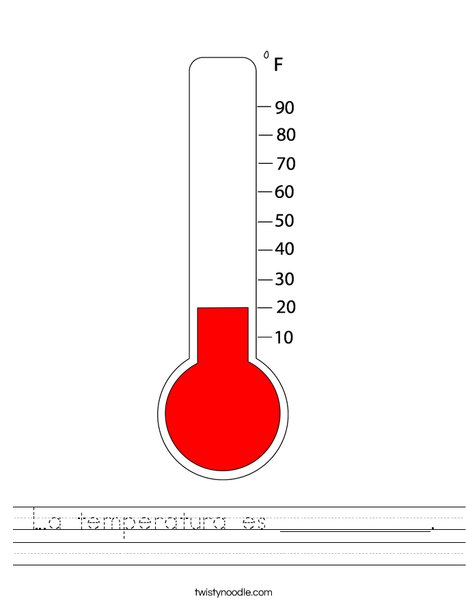 Thermometer Worksheet