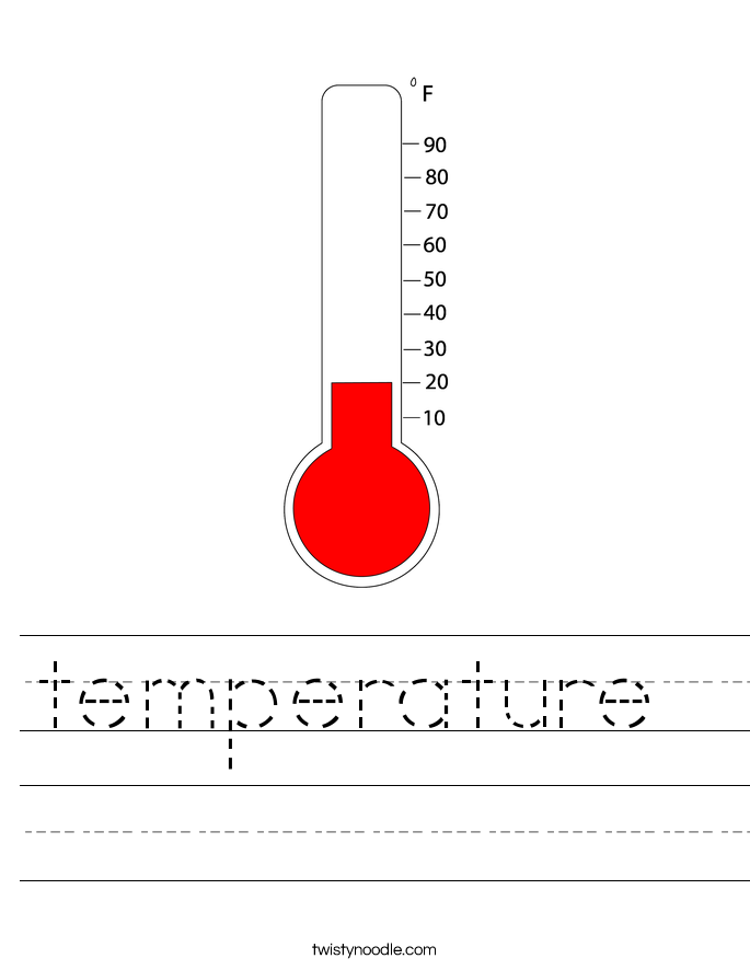 temperature  Worksheet