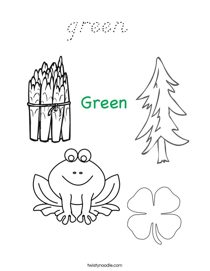 green  Coloring Page