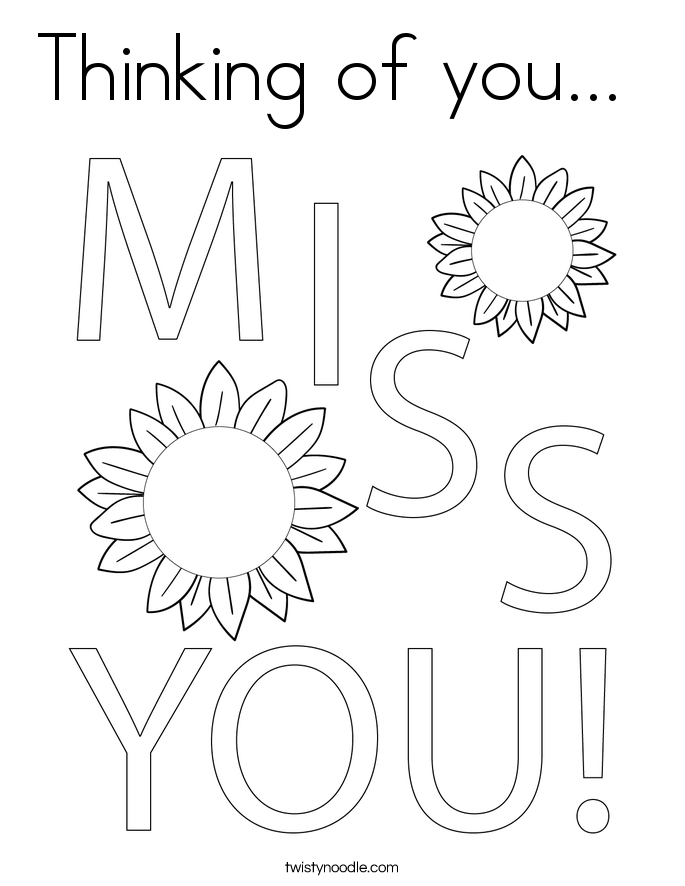 Free Printable Thinking Of You Cards To Color Cards Info