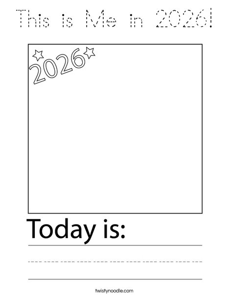 This is Me in 2026! Coloring Page