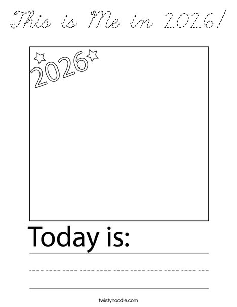 This is Me in 2026! Coloring Page