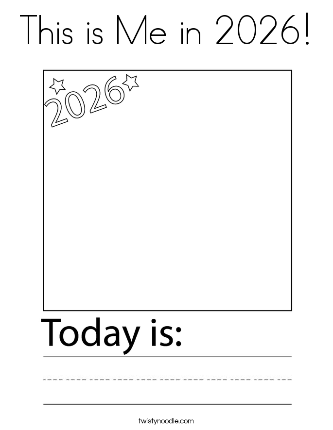 This is Me in 2026! Coloring Page