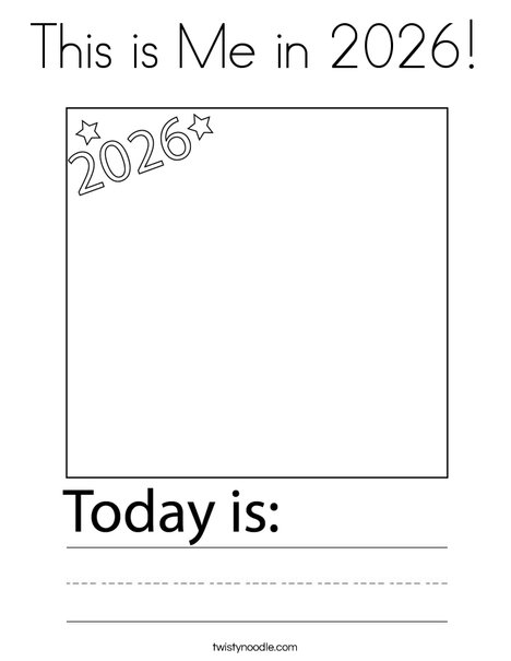 This is Me in 2026! Coloring Page
