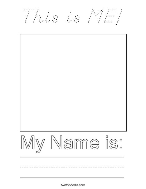 This is ME! Coloring Page