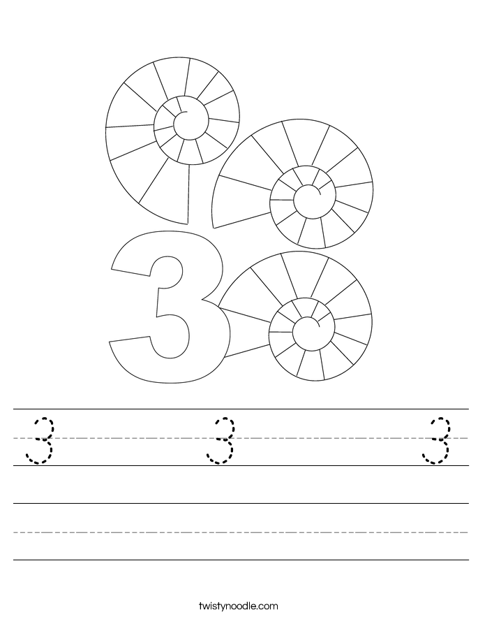 3    3     3 Worksheet