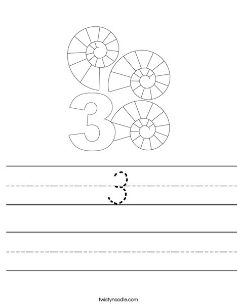Three Shells Worksheet