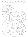 A a A a A a A a A a A a A a A  Coloring Page