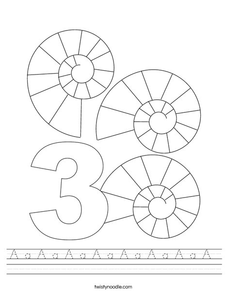 Three Shells Worksheet