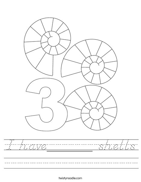 Three Shells Worksheet