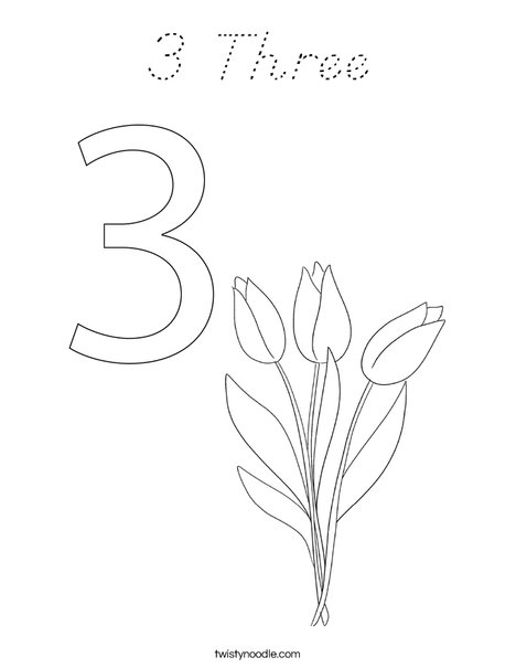 Elephant Three Coloring Page