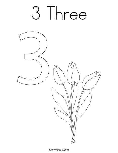 Elephant Three Coloring Page