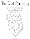 Tie Dot Painting Coloring Page