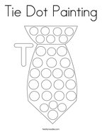 Tie Dot Painting Coloring Page