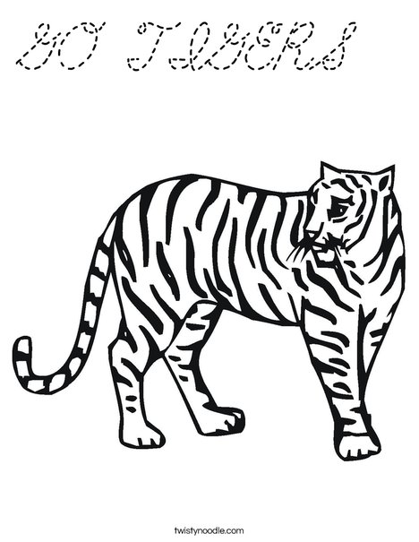 Tiger Coloring Page