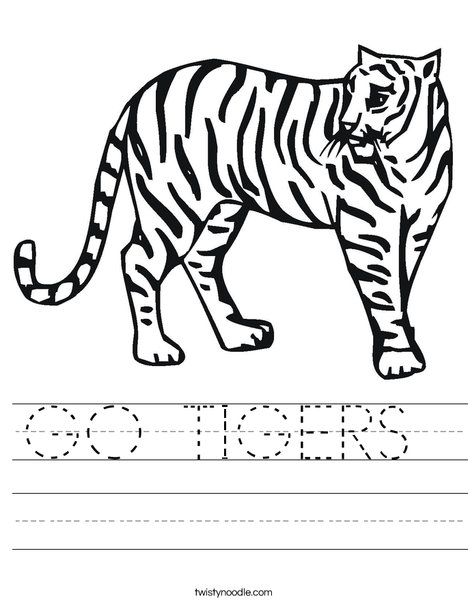 Tiger Worksheet
