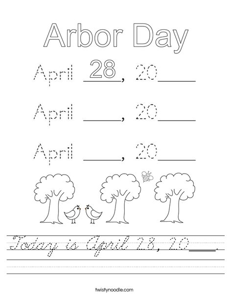 Today is April 30, 2020. Worksheet