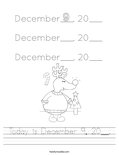 Today is December 9, 20__. Worksheet