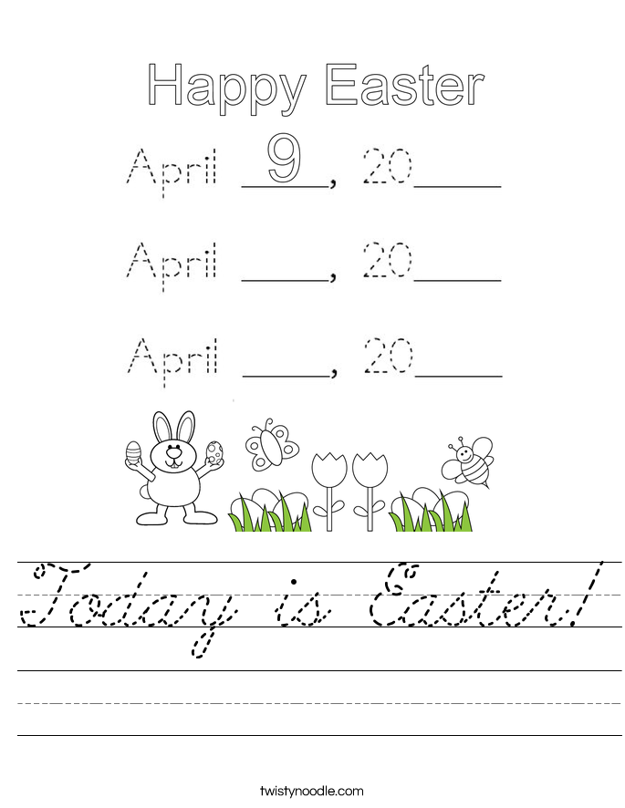 Today is Easter! Worksheet
