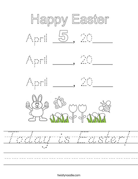Today is Easter! Worksheet