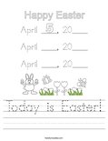 Today is Easter! Worksheet