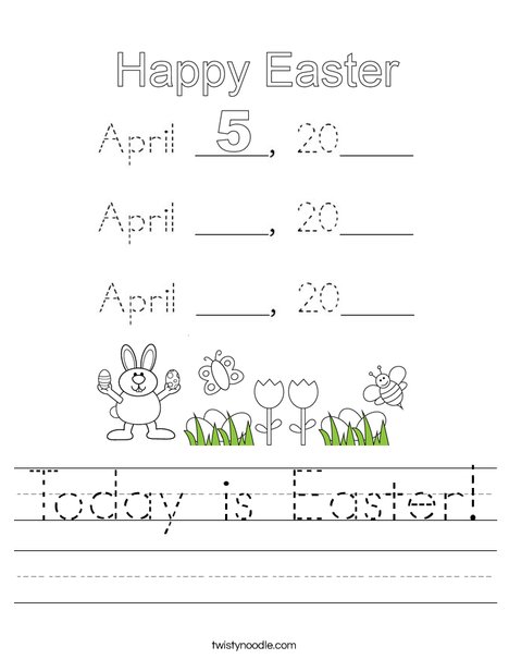 Today is Easter! Worksheet