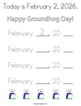 Today is February 2, 2026.Coloring Page