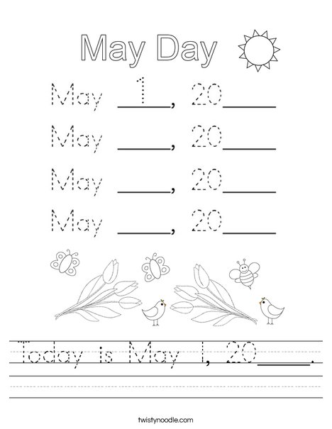 Today is May 1, 2020. Worksheet
