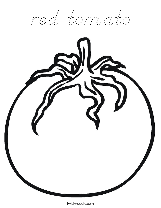 red tomato Coloring Page