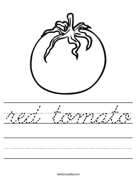 Tomato Worksheet