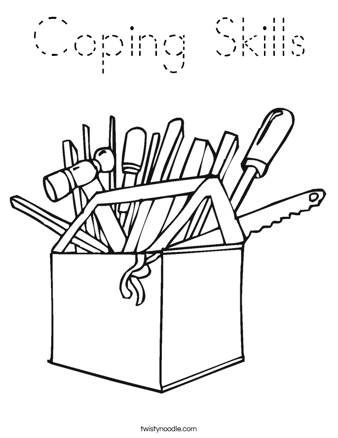 Coping Skills Coloring Page