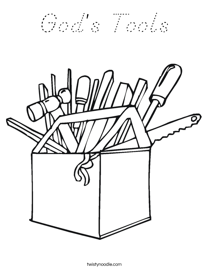 God's Tools Coloring Page