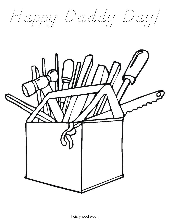 Happy Daddy Day! Coloring Page