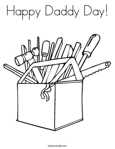 Tool Box Coloring Page