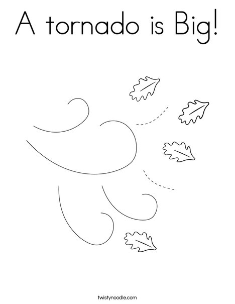 a tornado is big coloring page twisty noodle