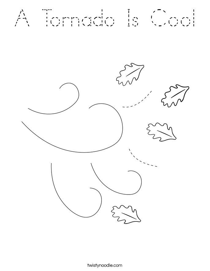 A Tornado Is Cool Coloring Page