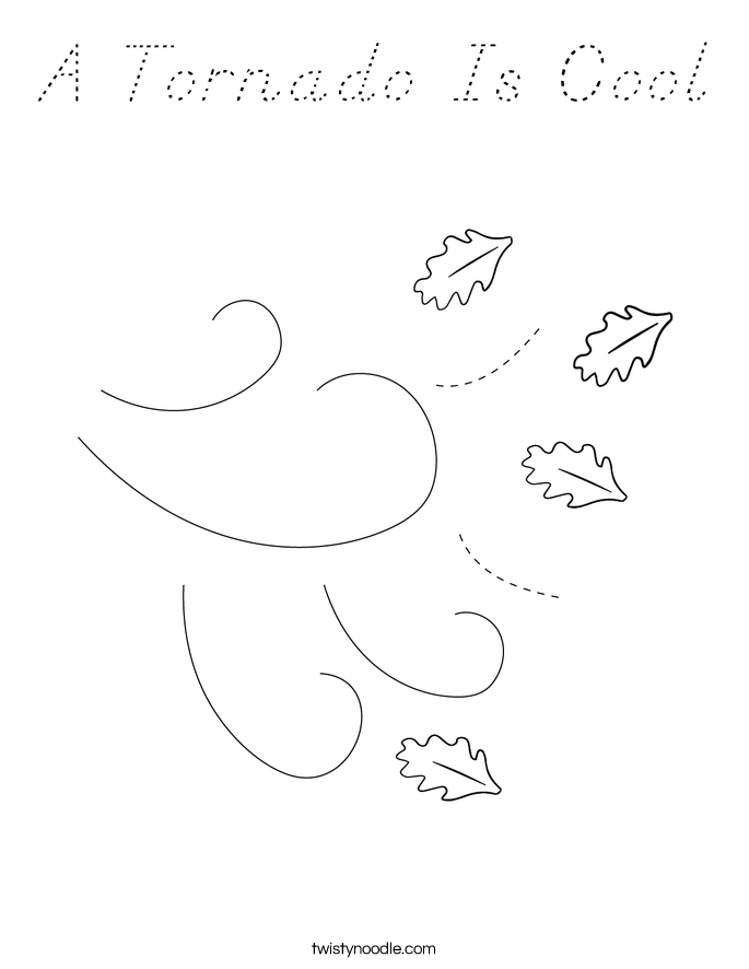 A Tornado Is Cool Coloring Page