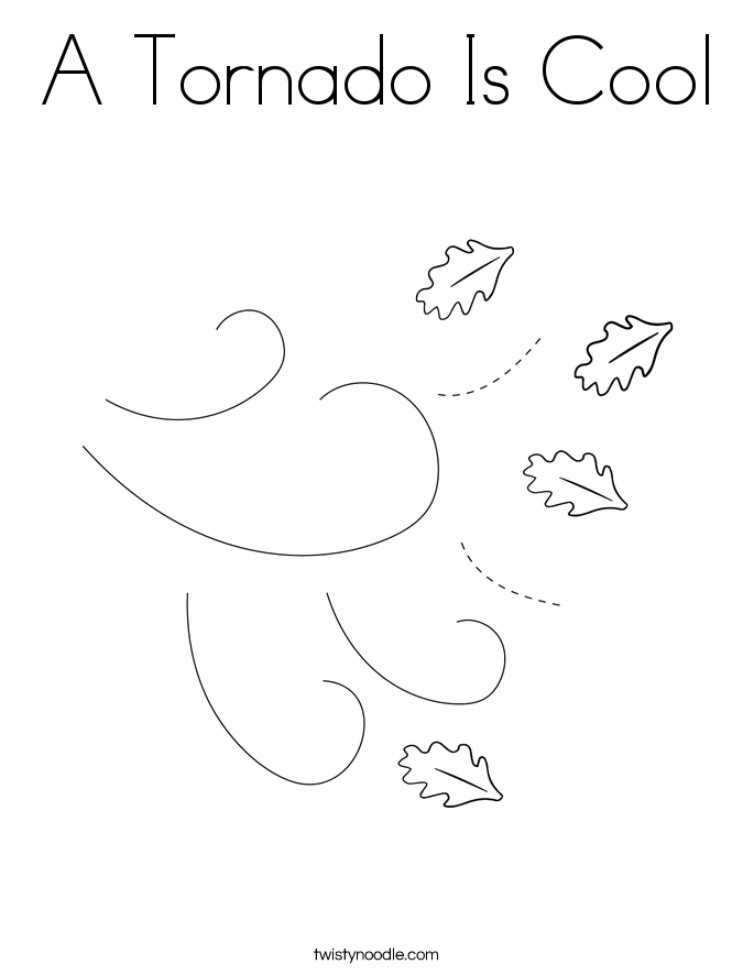 A Tornado Is Cool Coloring Page