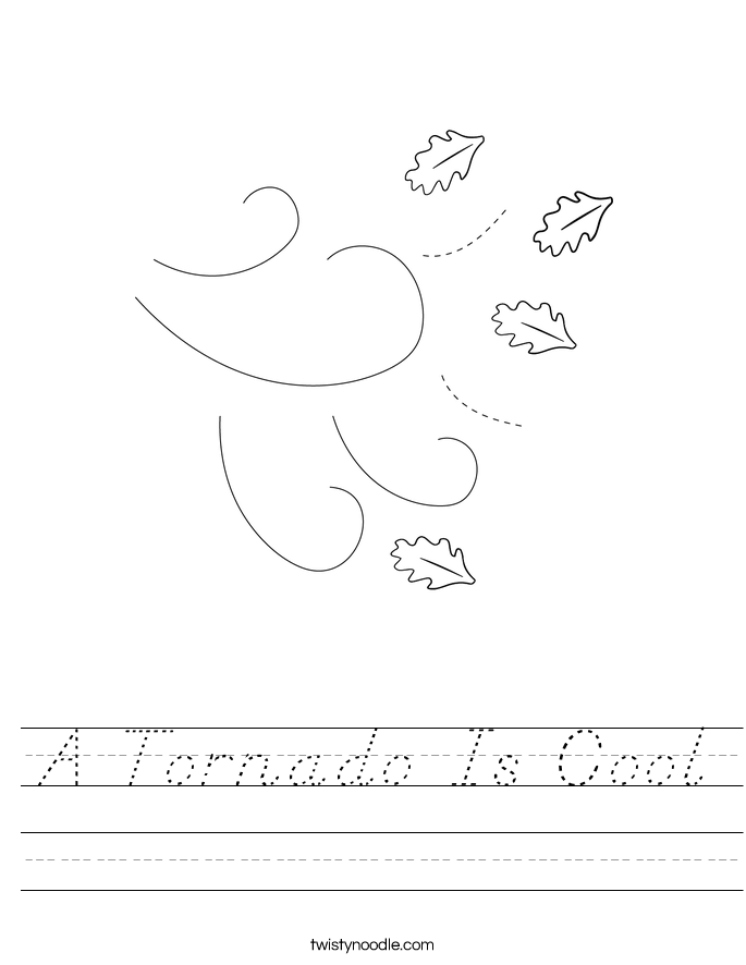 A Tornado Is Cool Worksheet