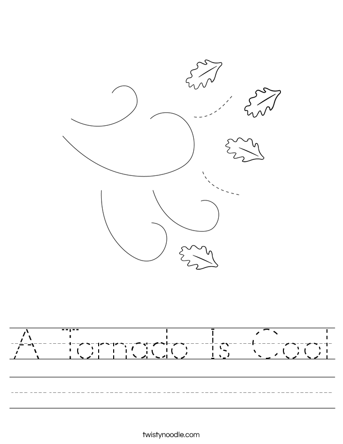 A Tornado Is Cool Worksheet
